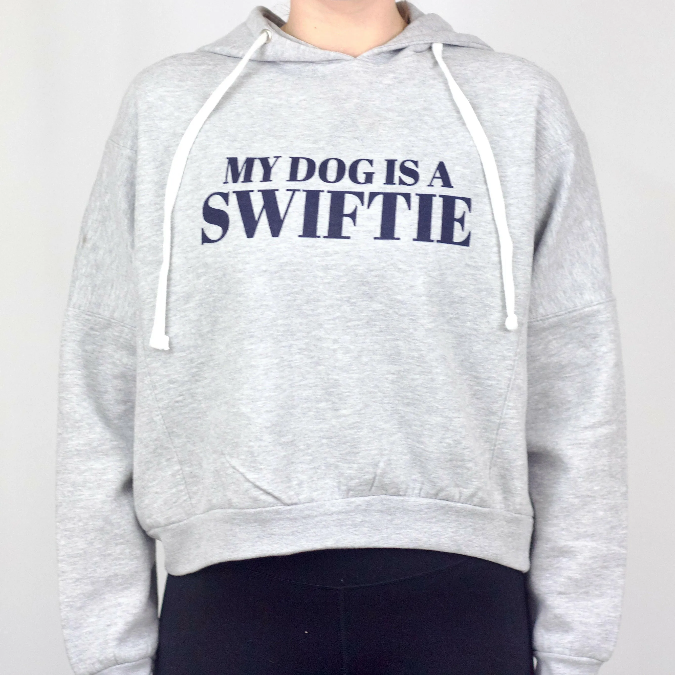 My Dog Is A Swiftie Cropped Hooded Sweatshirt