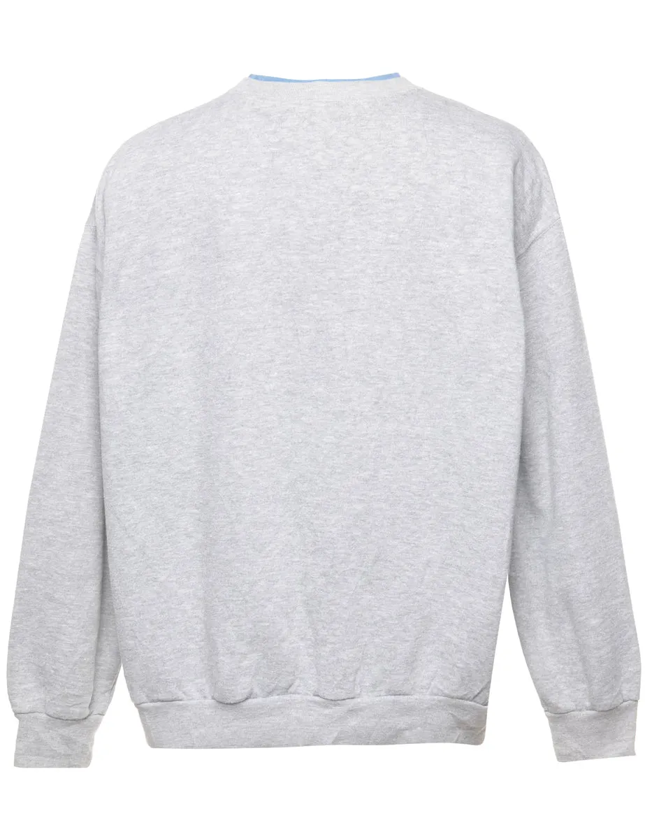 My Grandkids Are Cute As Buttons Embroidered Sweatshirt - L