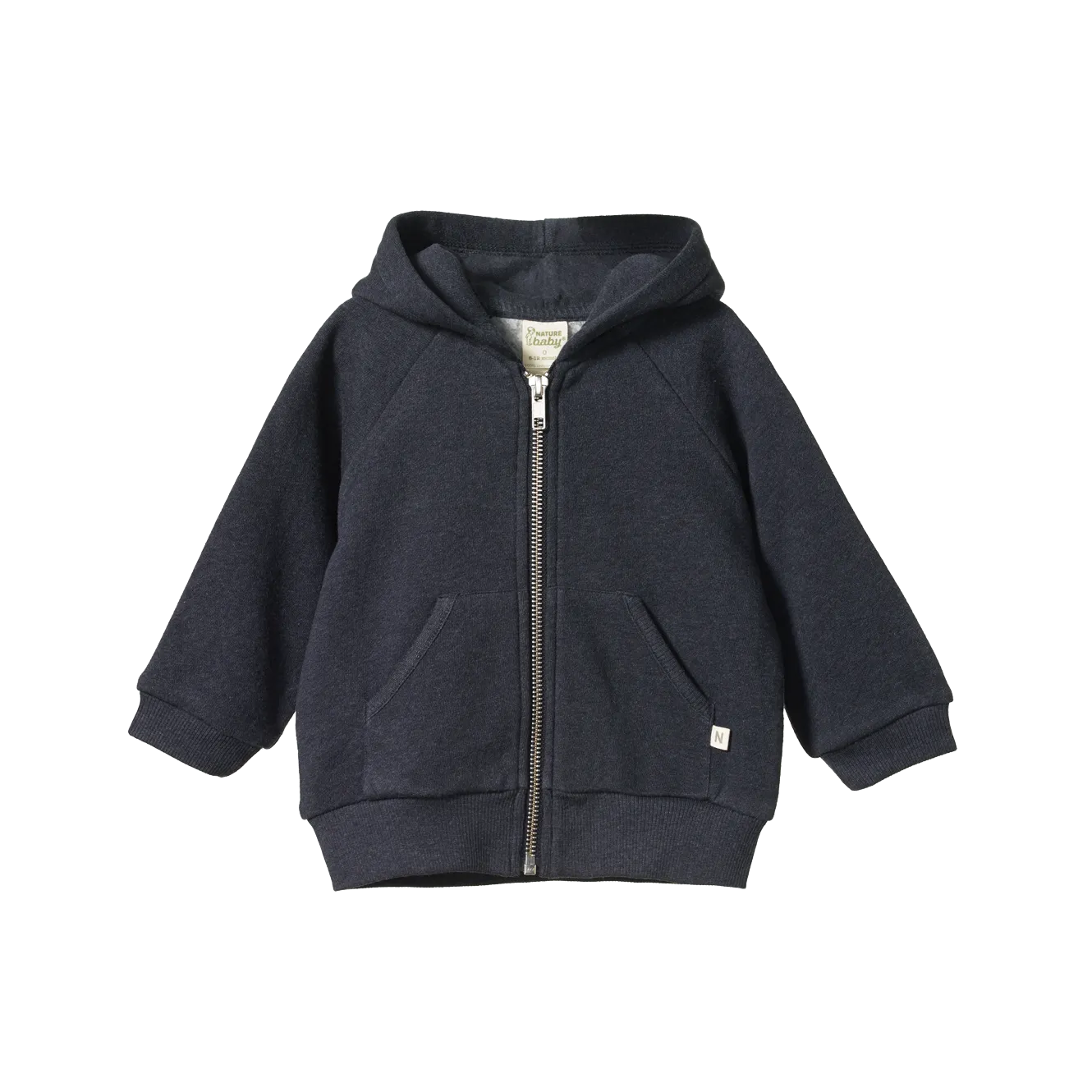 Nature Baby Hooded Sweatshirt - Navy Marl