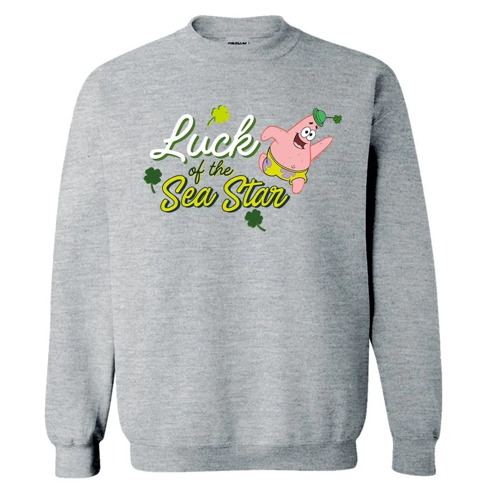 Patrick Star Luck Of The Sea Star Crew Neck Sweatshirt