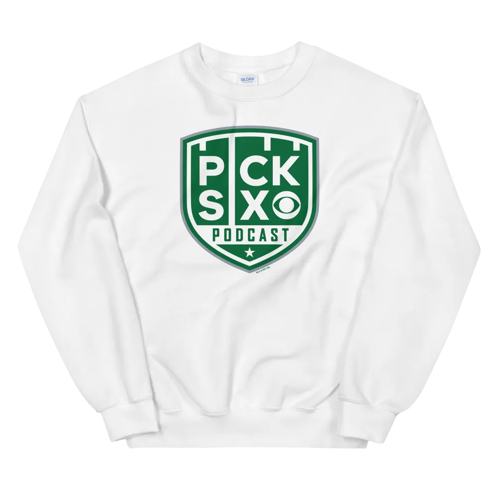 Pick Six Podcast Logo Fleece Crewneck Sweatshirt