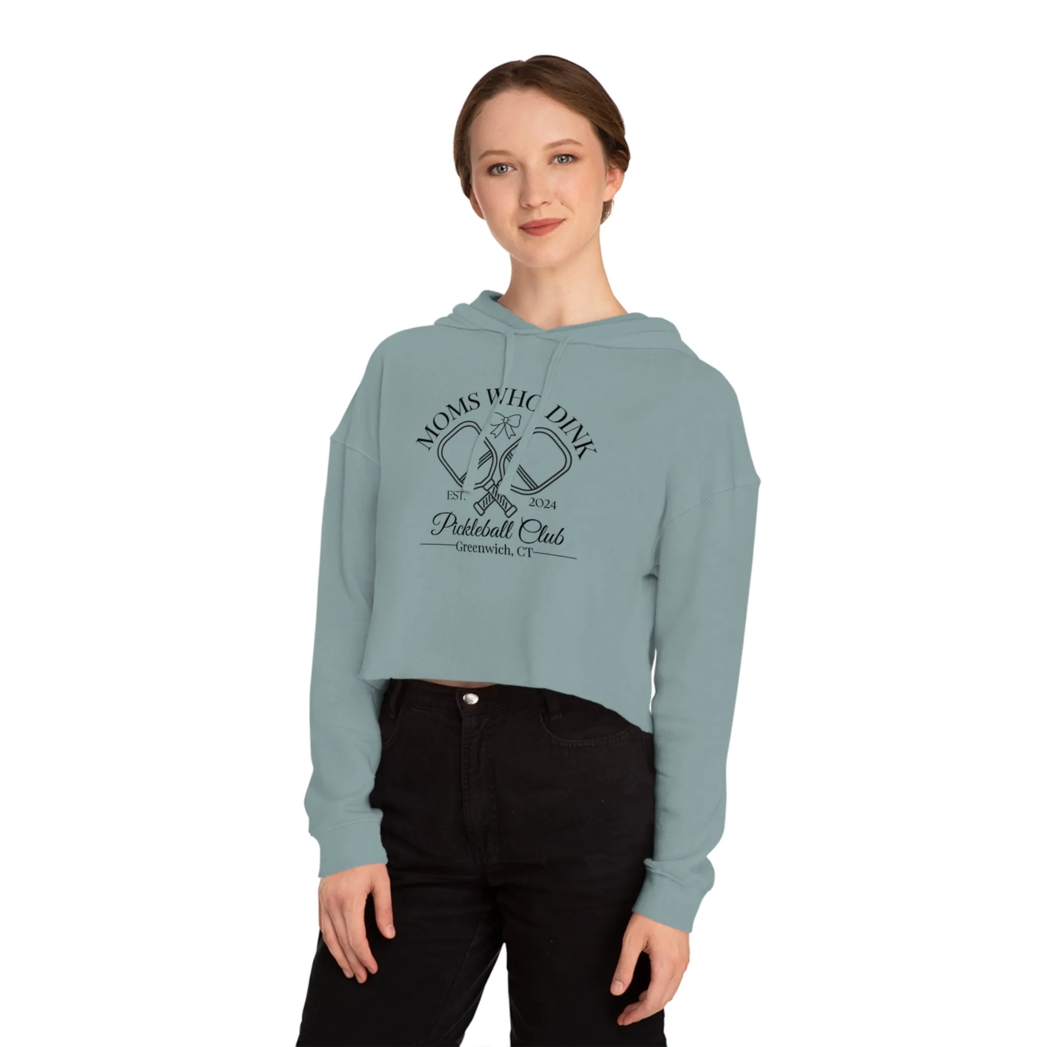 Pickleball Women’s Cropped Hooded Sweatshirt