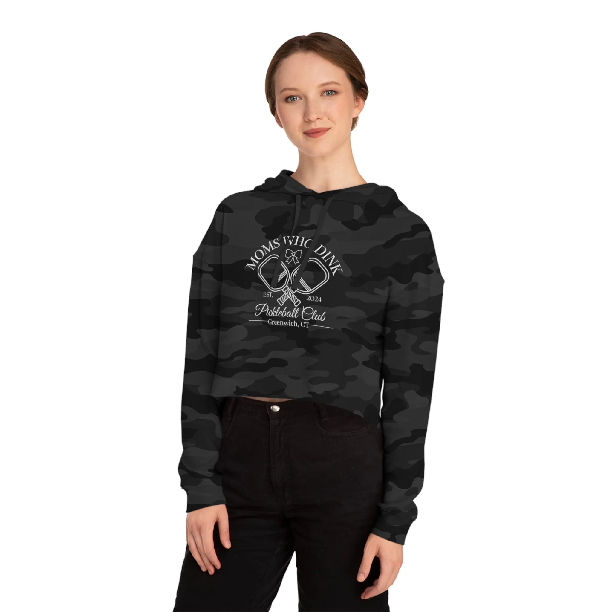 Pickleball Women’s Cropped Hooded Sweatshirt