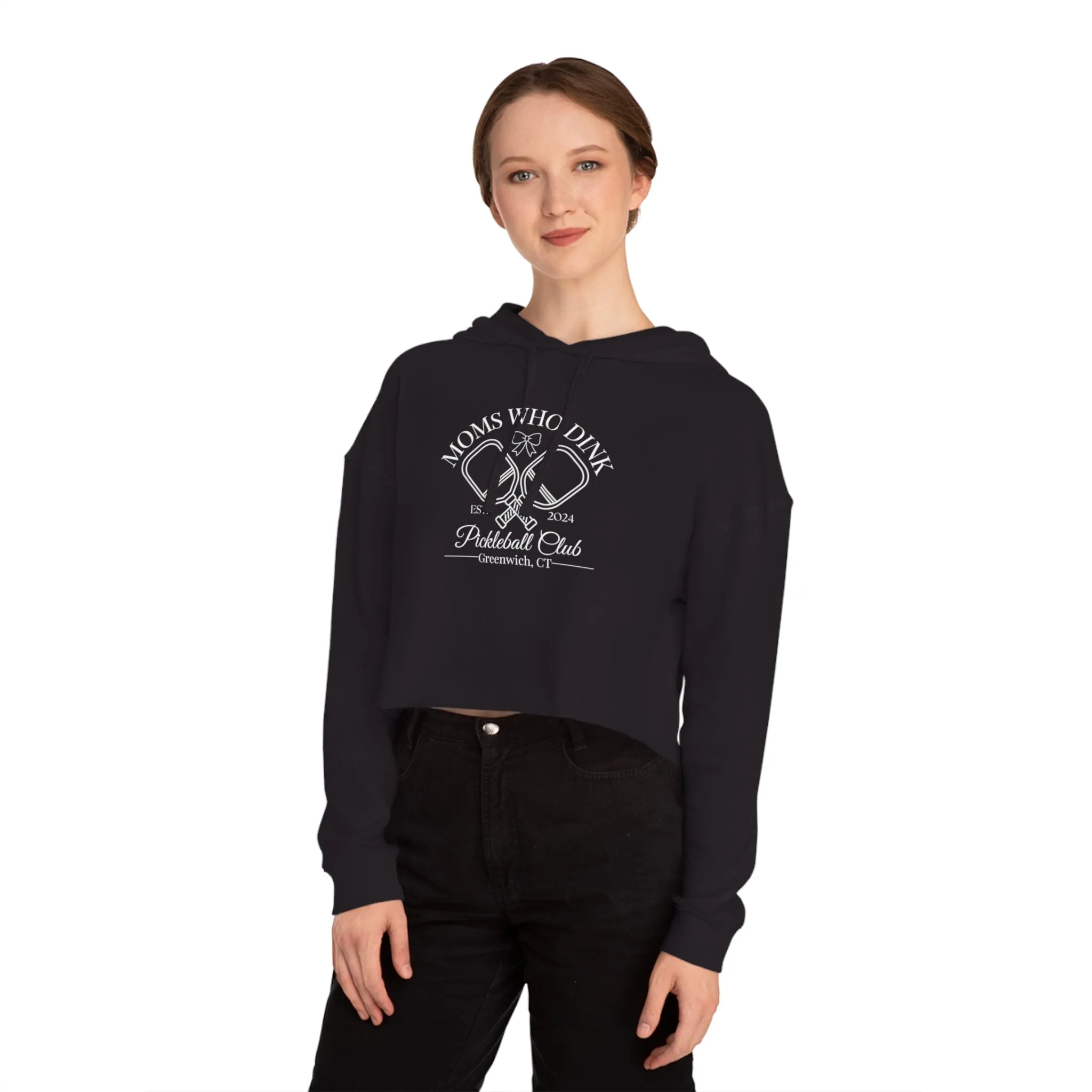 Pickleball Women’s Cropped Hooded Sweatshirt