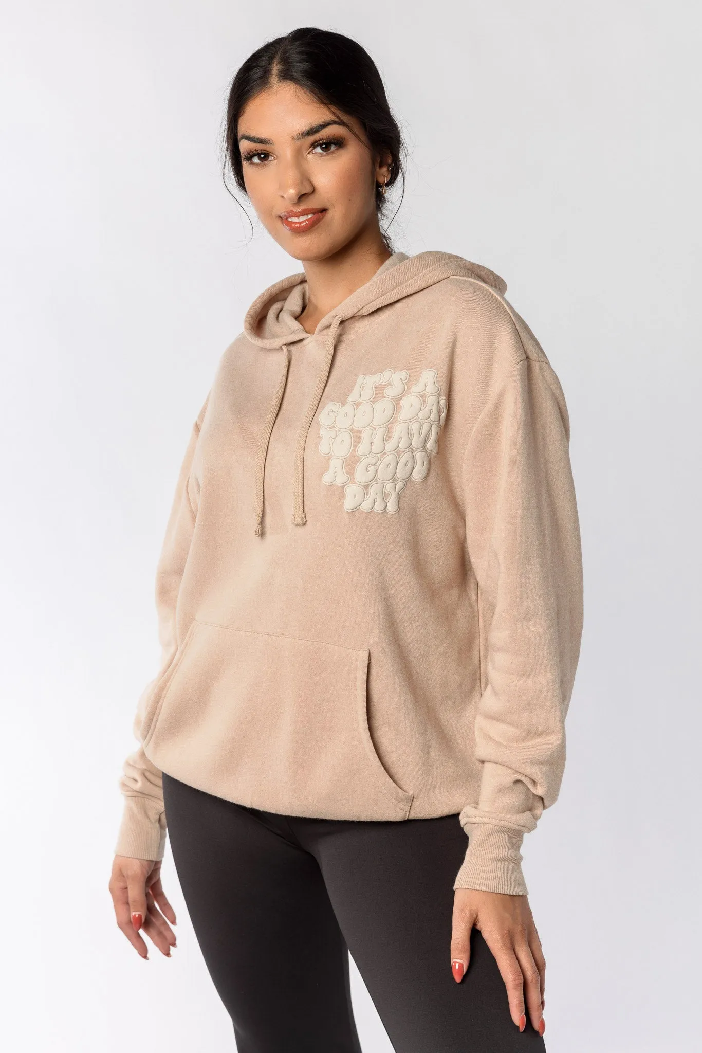 "It's a Good Day to Have a Good Day" Graphic Hooded Sweatshirt