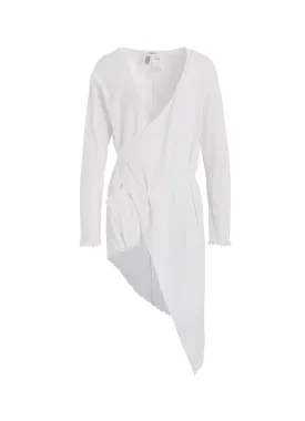 RIB STITCH HEM SQUARE CARDIGAN