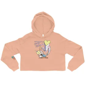 Rocko's Modern Life Wallaby's Best Friend Women's Crop Hooded Sweatshirt