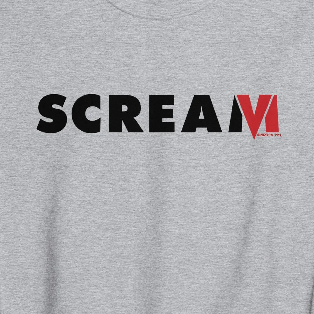 Scream VI Logo Adult Crewneck Sweatshirt