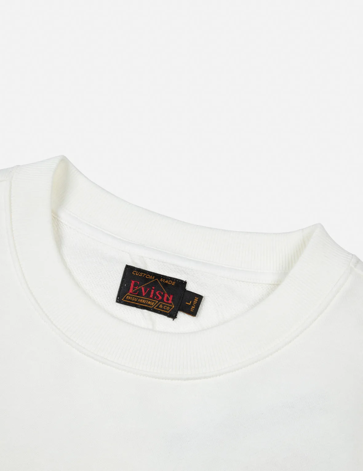 Seagull Pocket and Slogan Print Relax Fit Sweatshirt