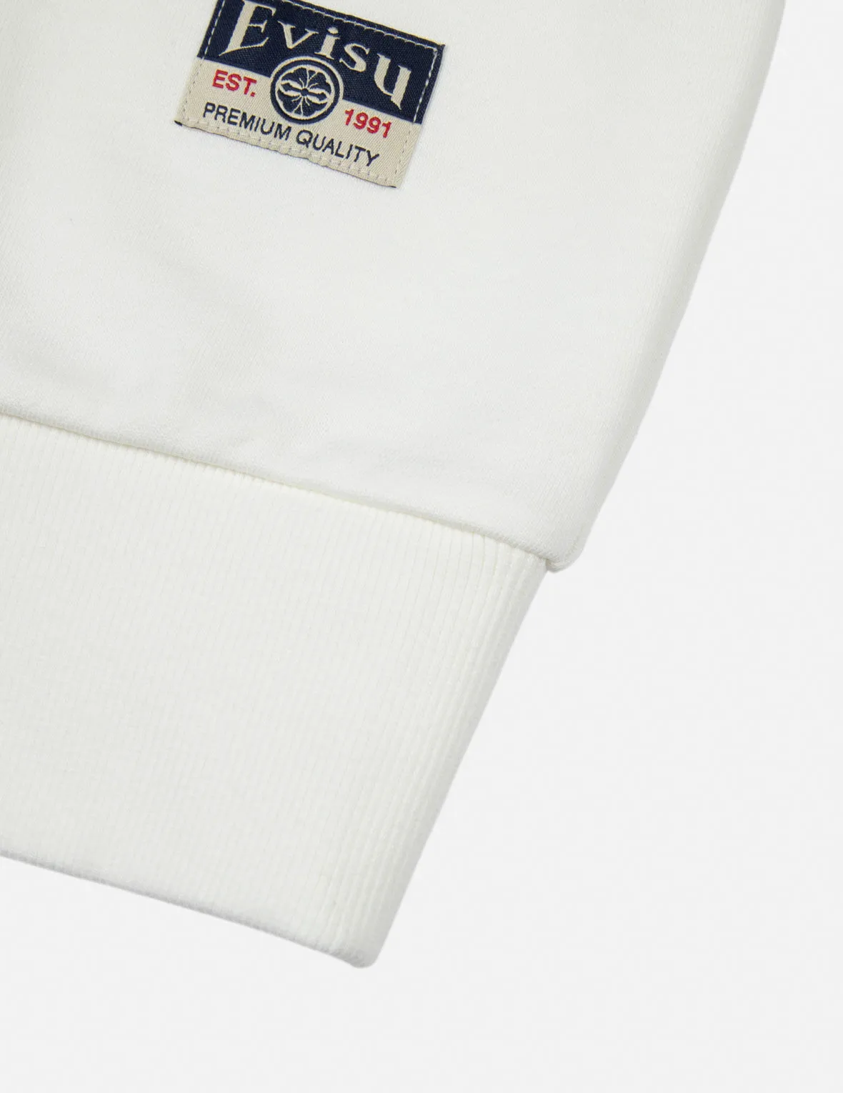 Seagull Pocket and Slogan Print Relax Fit Sweatshirt