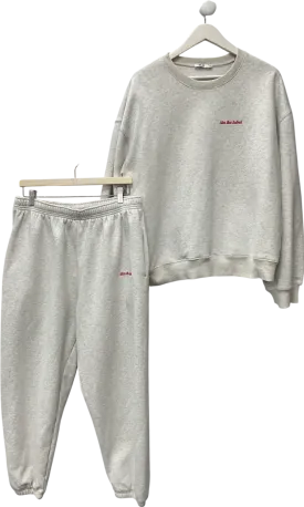 SLA the label 2-piece Grey Crew Sweatshirt & Jogger set UK XL