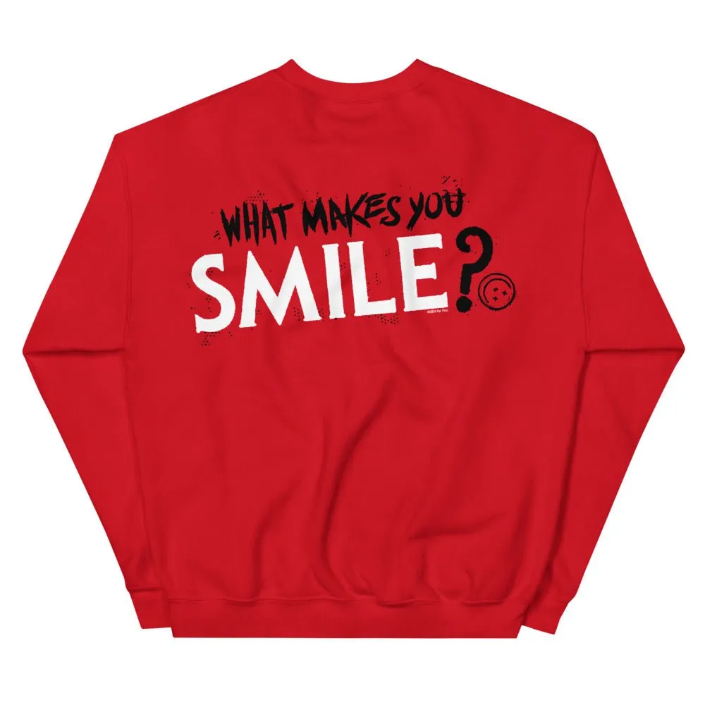 Smile What Makes You Smile? Unisex Crewneck Sweatshirt
