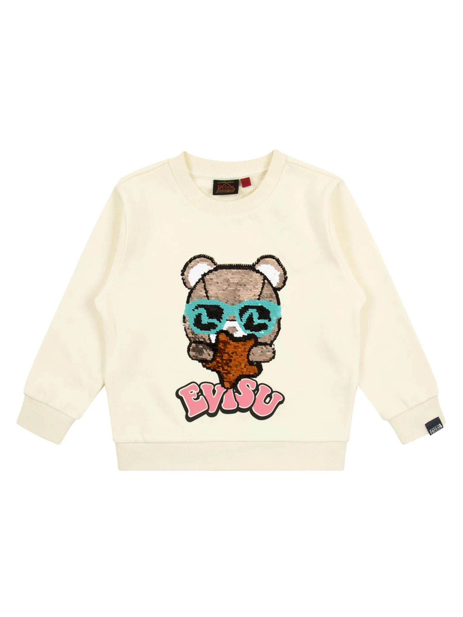 Star Bear Flip Sequins Regular Fit Sweatshirt