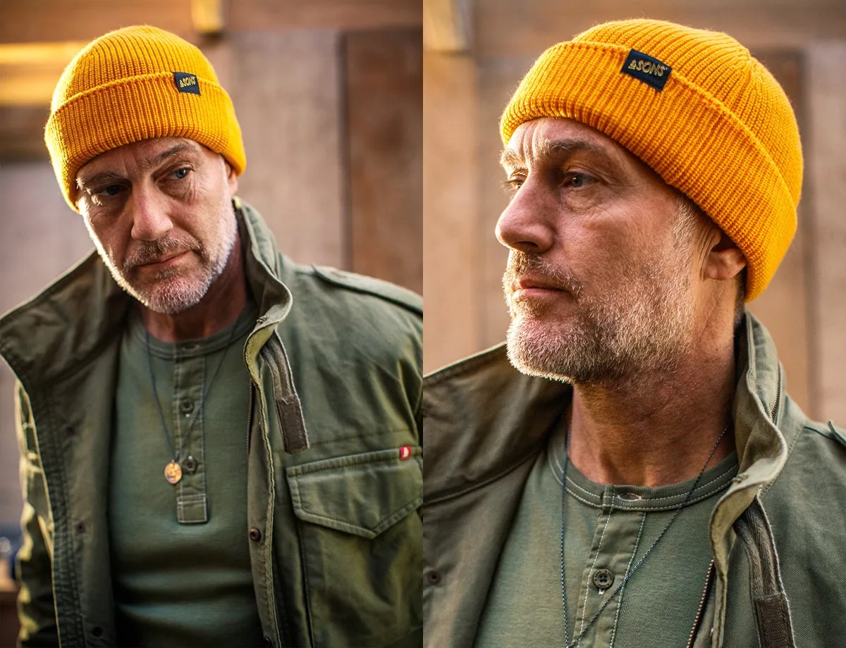 Sun Yellow Atlantic Watch Cap / Beanie