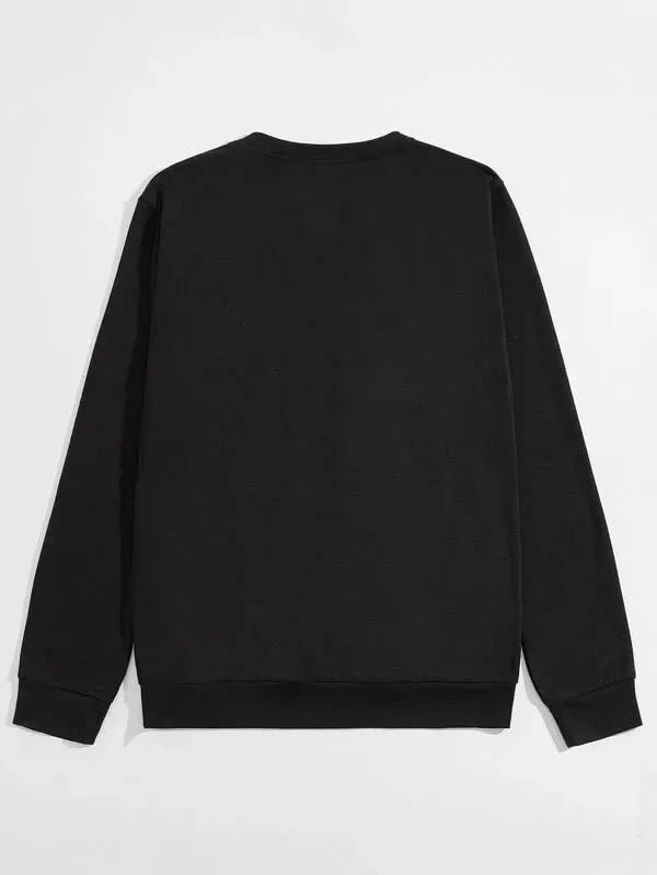 SXV  'Hand Skeleton 3’ Printed Cool Aesthetic Drop Shoulder Oversized Sweatshirt