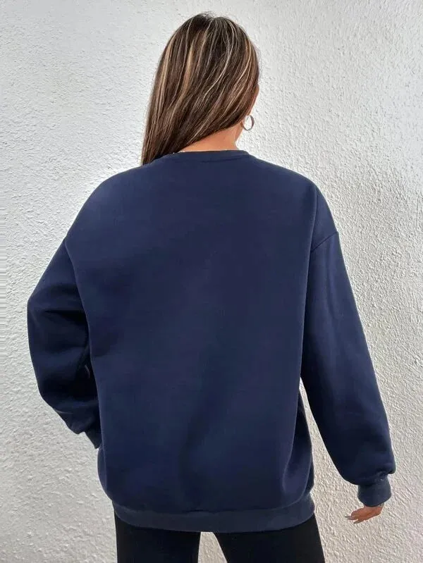 SXV  'Malibu California’ Printed Cool Aesthetic Drop Shoulder Oversized Sweatshirt