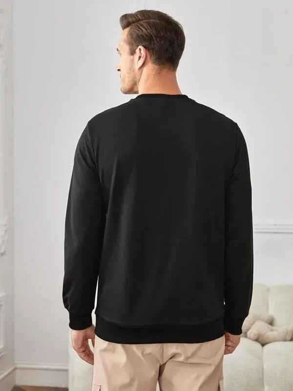 SXV  'Red Little Heart’ Printed Cool Aesthetic Drop Shoulder Oversized Sweatshirt
