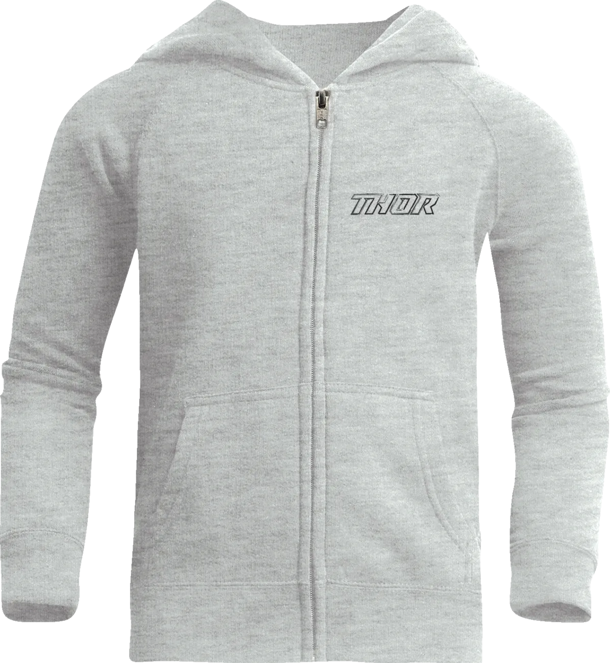 THOR Youth Aerosol Zip-Up Fleece Sweatshirt - Nickel - Large 3052-0687