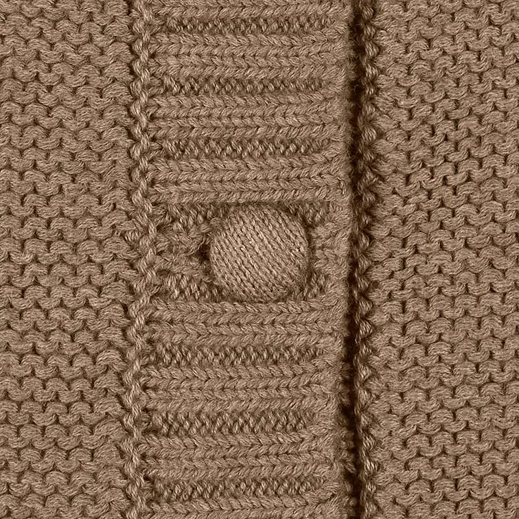 Toshi Organic Cardigan - Andy / Cocoa