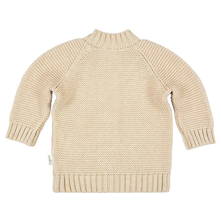 Toshi Organic Cardigan - Andy / Oatmeal